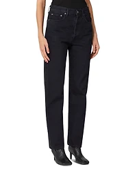 '90s Pinch Waist High Rise Straight Jeans Crushed