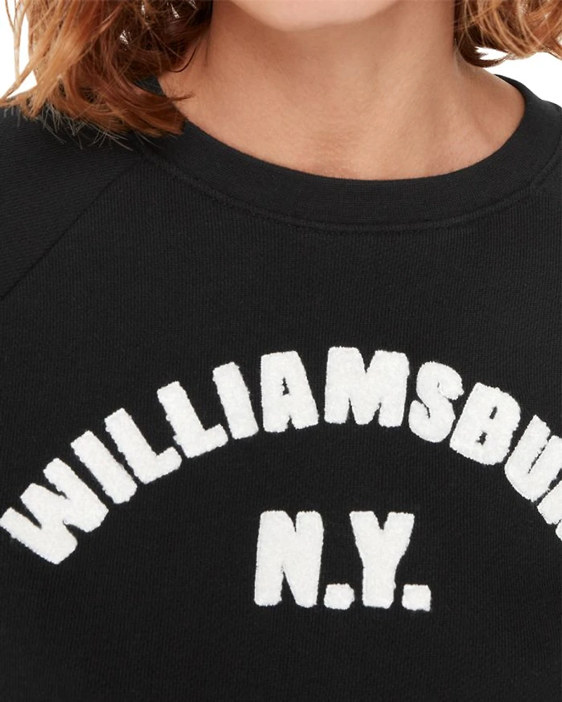 Cotton Williamsburg NY Logo Sweater