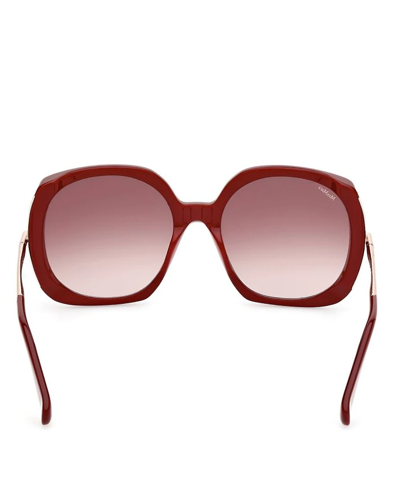 Black Butterfly Acetate Sunglasses, 58mm