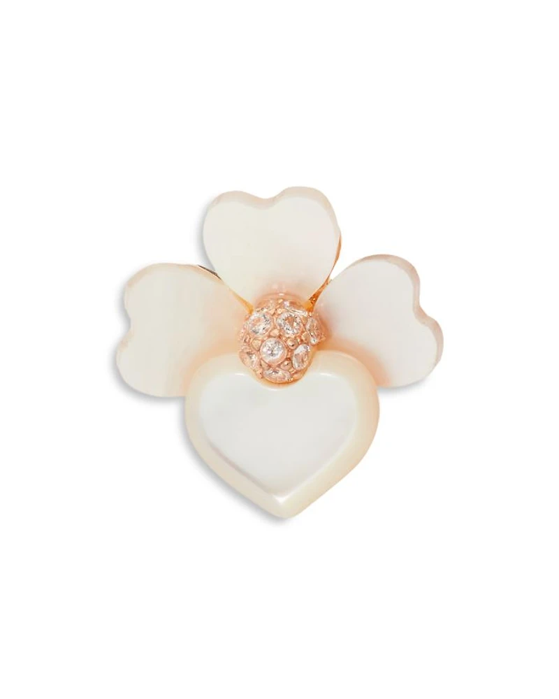 Precious Pansy Stud Earrings