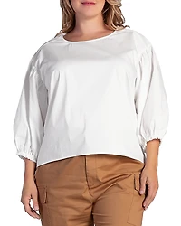 standards & practices Balloon Sleeve Top