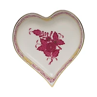 Herend Small Porcelain Heart Tray
