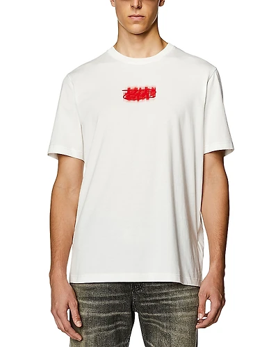 Diesel T-Just-N4 Flocked Logo Graphic Tee