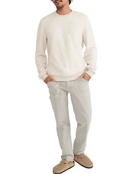 Corbet Quilted Crewneck Sweater