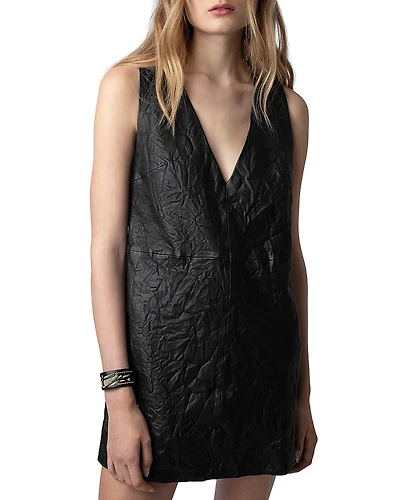 Zadig & Voltaire Rasha Leather Dress