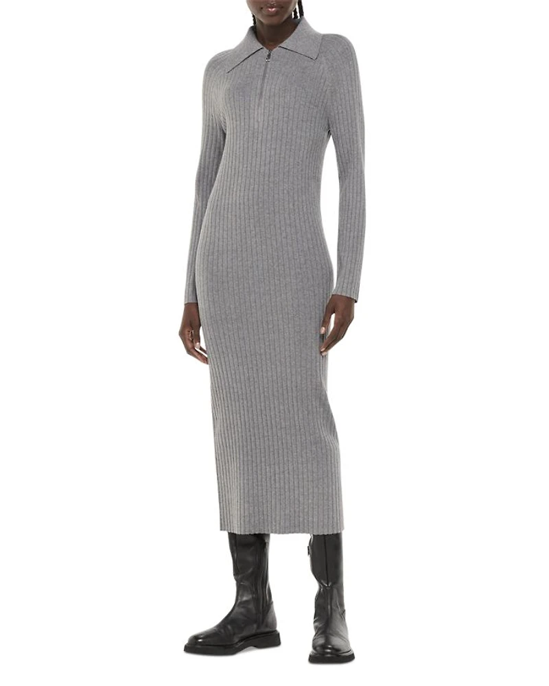 Bonnie Quarter Zip Sweater Dress