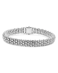 Lagos Men's Sterling Silver Anthem Skull Caviar Beaded Bracelet - Exclusive