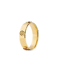 Miller Logo Studded Band Ring in 18K Gold Plated