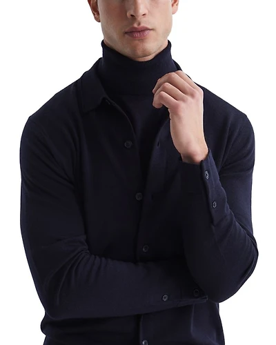 Forbes Wool Slim Fit Button Down Cardigan