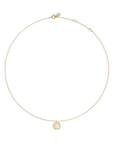 Tory Burch Miller Pendant Necklace, 16