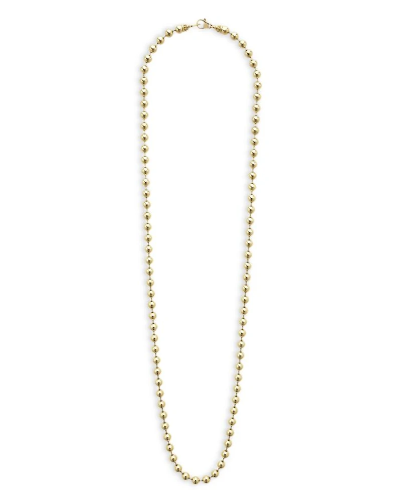 Men's 18K Yellow Gold Anthem Ball Chain Necklace Collection - Exclusive