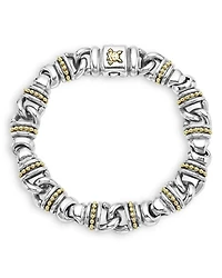 Men's 18K Yellow Gold & Sterling Silver Anthem Beaded Link Bracelet - Exclusive
