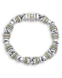 Lagos Men's 18K Yellow Gold & Sterling Silver Anthem Beaded Link Bracelet - Exclusive
