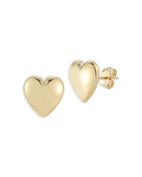 Bloomingdale's Fine Collection Polished Heart Stud Earrings