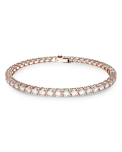 Matrix Tennis Bracelet Rose Gold Tone