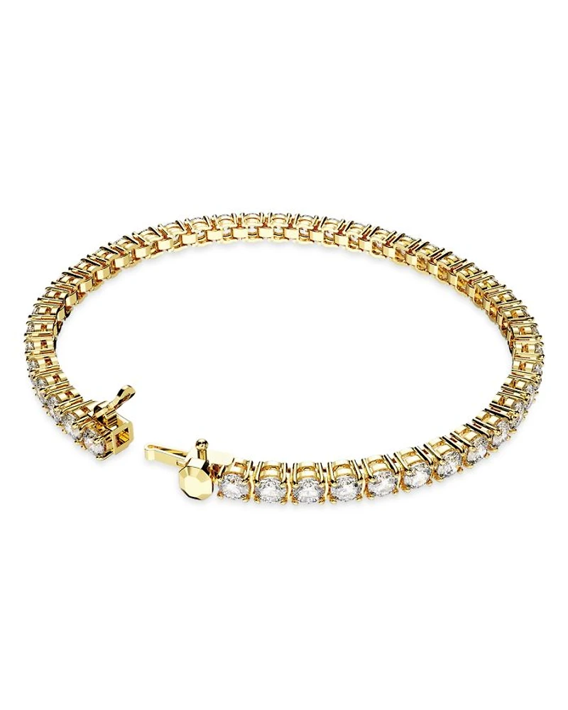 Matrix Tennis Bracelet Gold Tone