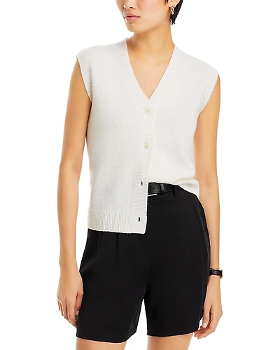 C by Bloomingdale's Cashmere Buttoned Vest - Exclusive