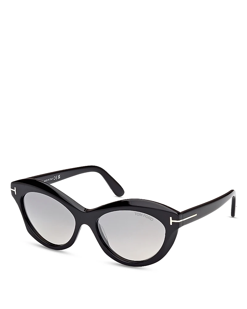 Tom Ford Toni Oval Sunglasses, 55mm