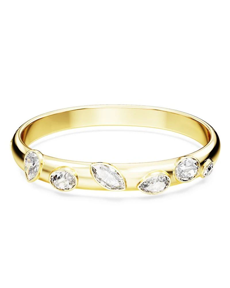 Dextera Mixed Cut Swarovski Crystal Bangle Bracelet