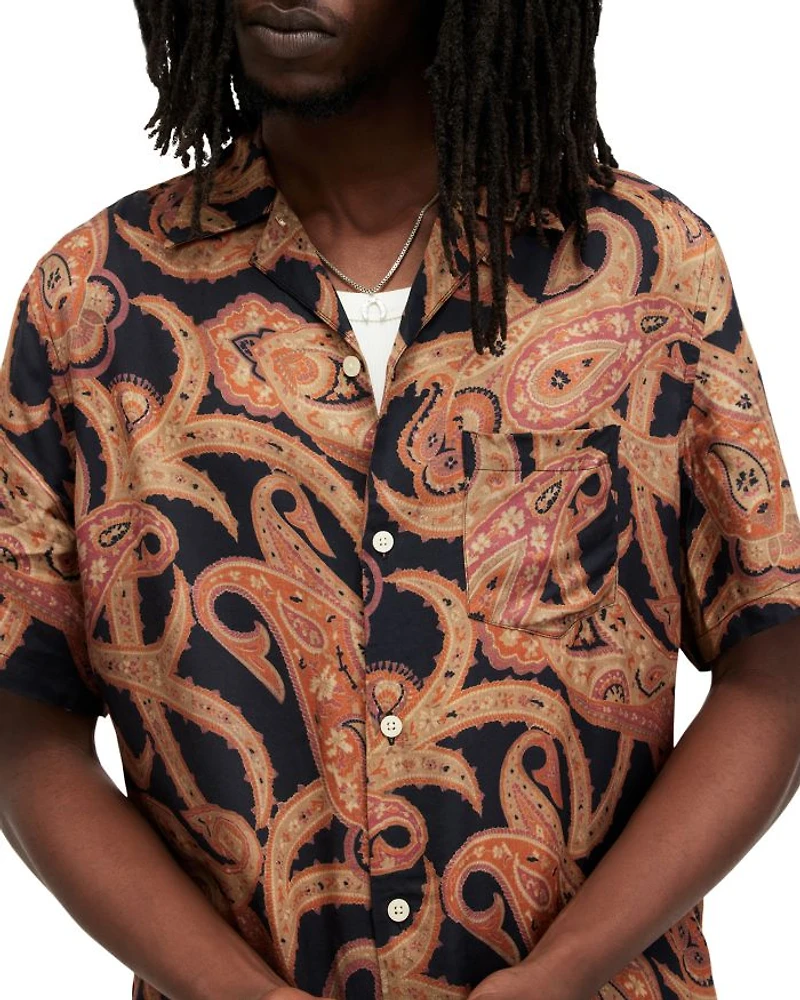 Morganza Regular Fit Buton Down Camp Shirt