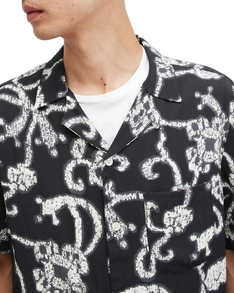 Webb Relaxed Fit Button Down Camp Shirt