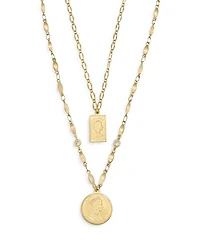 Medallions of Mine Layered Coin Necklace Set, 12"-16"