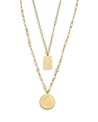 Ettika Medallions of Mine Layered Coin Necklace Set, 12-16