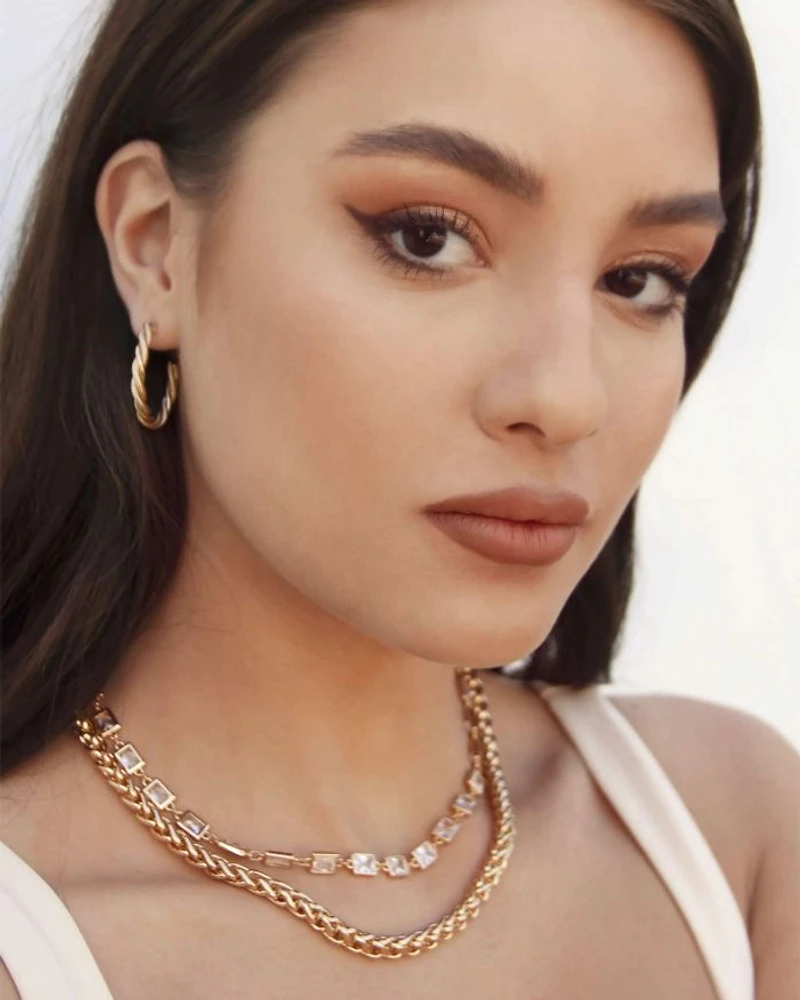 Spun Strands Hoop Earrings