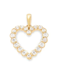 Diamond Classic Heart Pendant Necklace Collection 14K Gold, 0.25 tcw