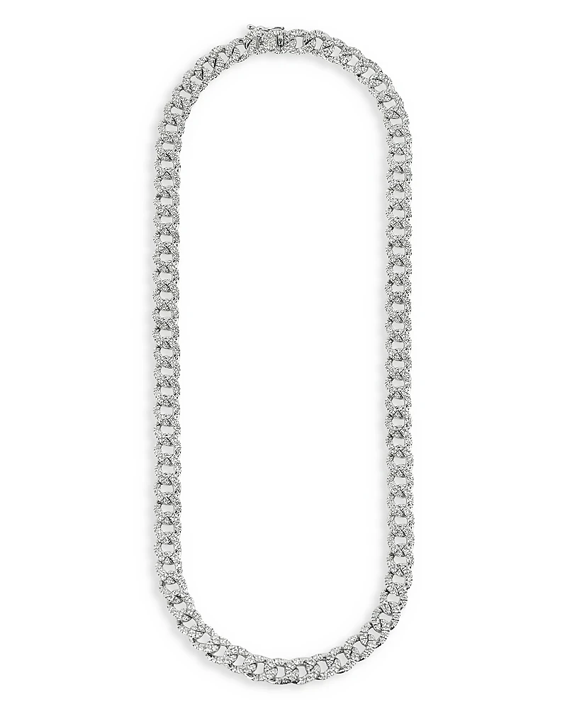 Zydo 18K White Gold Classic Chic Diamond Link Necklace
