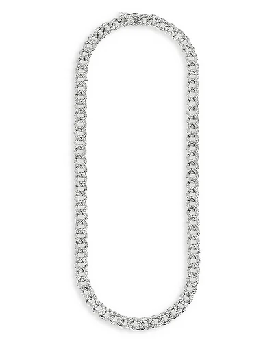 Zydo 18K White Gold Classic Chic Diamond Link Necklace