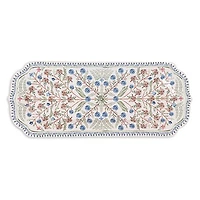Villa Seville 15" Chambray Hostess Tray