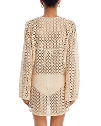 Lace Keyhole Mini Dress Swim Cover-Up - Exclusive