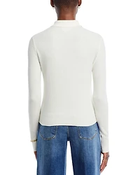 Sterling Jewel Button Collared Sweater