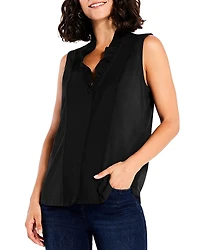 Nic+Zoe Ruffled Around Sleeveless Top