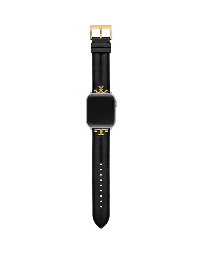 Apple Watch® Kira Black Leather Strap, 38mm-45mm