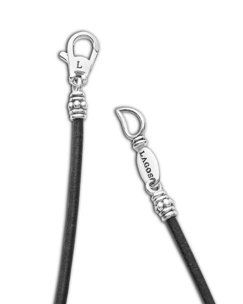 Men's Sterling Silver Anthem Black Tahitian Pearl Pendant Necklace, 20" - Exclusive