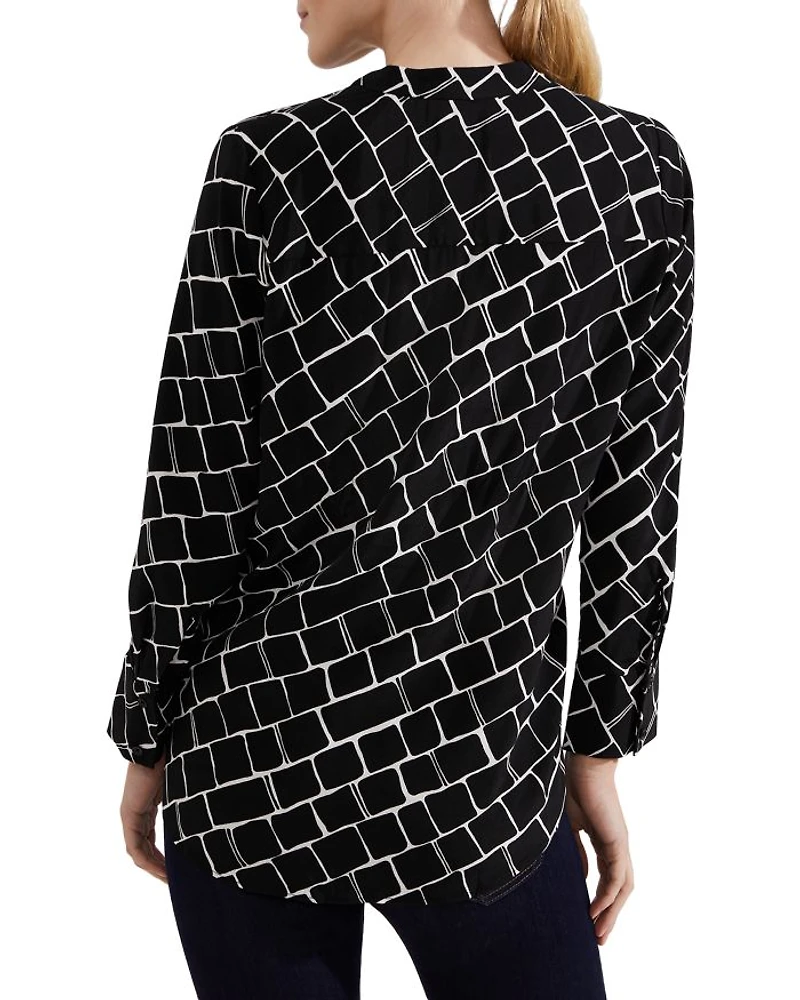 Maeva Split Neck Blouse