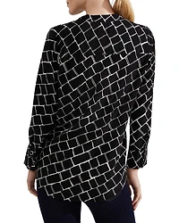 Maeva Split Neck Blouse