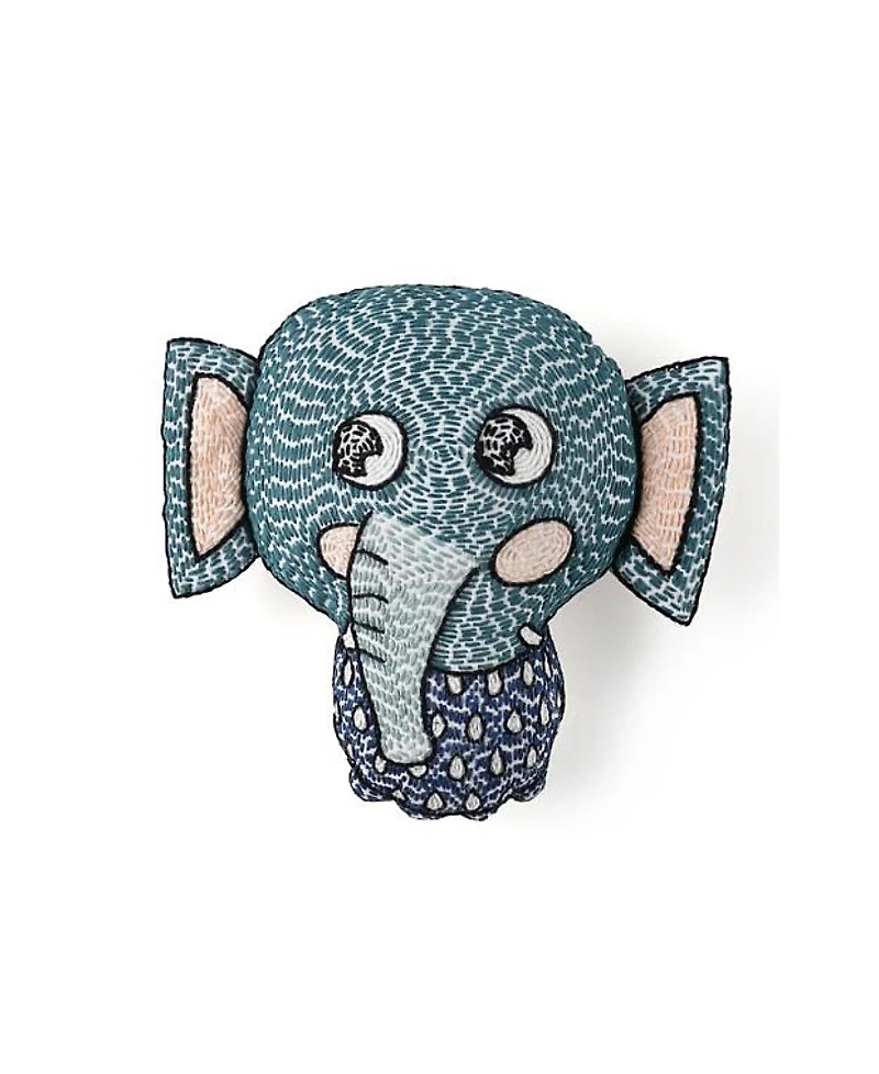 Malabar Baby Unisex Handmade Plush Toy Rattle Eli The Elephant - Baby, Little Kid