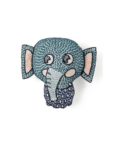 Malabar Baby Unisex Handmade Plush Toy Rattle Eli The Elephant - Baby, Little Kid