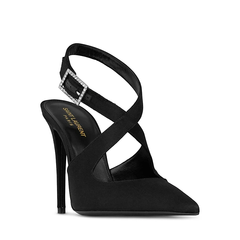Saint Laurent Women's Spontini Slingback Pumps