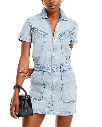 Pistola Brix Aviator Cotton Mini Dress