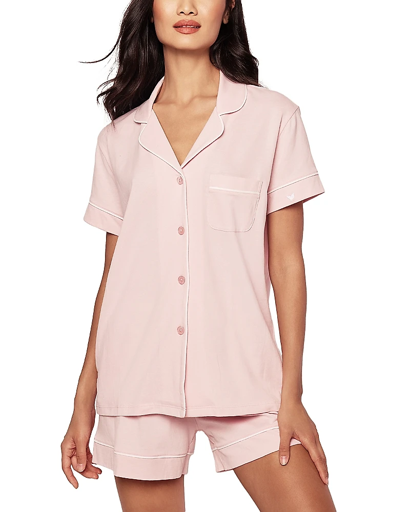 Petite Plume Luxe Pima Short Sleeve Pajama Set