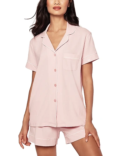 Petite Plume Luxe Pima Short Sleeve Pajama Set