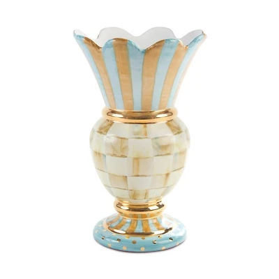 Parchment Check Great Vase