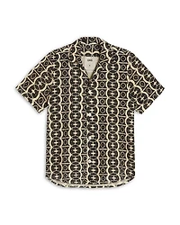 Hypnotise Cuba Cotton Terry Relaxed Fit Button Down Shirt