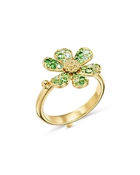 Temple St. Clair 18K Yellow Gold Multi-Gemstone Flower Power Ring