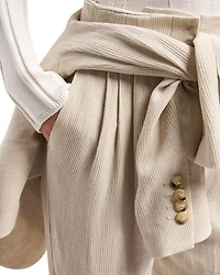 Textured Slim Leg Pants