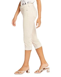 Marilyn Cuffed Cropped Straight Leg Jeans Feather